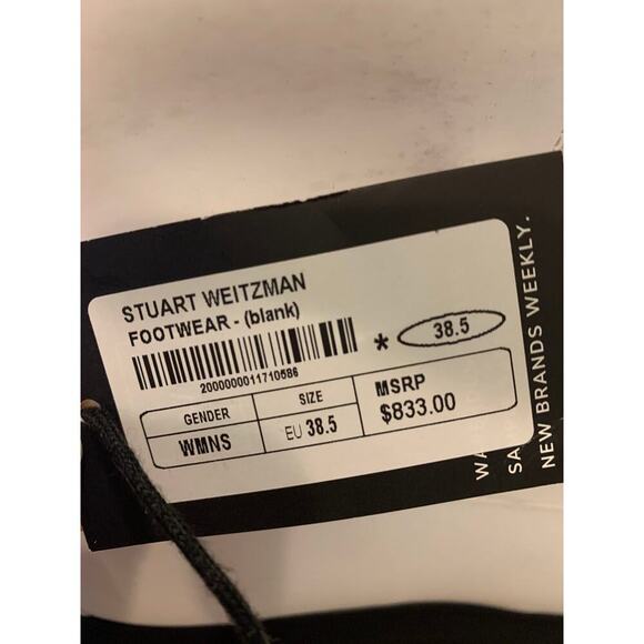 Stuart Weitzman Charlie Zip Sport Bootie Women's Sz 38.5 Leather Water Resistant - Picture 9 of 9